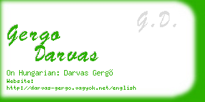 gergo darvas business card